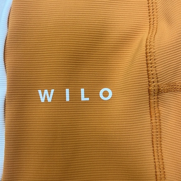 Wilo The Label Women's Swift Bike Shorts, Yellow Orange Marigold, Sz S - Picture 3 of 7